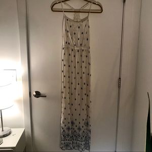 Floral maxi dress with back detail